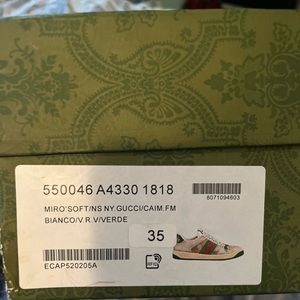 Selling Gucci shoes they have been worn maybe twice. My kid outgrew them